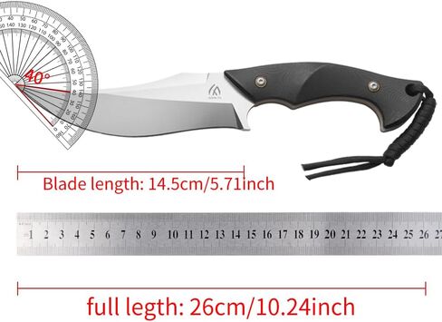 HUANG FU full keel outdoor survival knife, made of high carbon stainless steel, rust resistant and durable, is a must-have for outdoor camping and exploration in Saudi Arabia