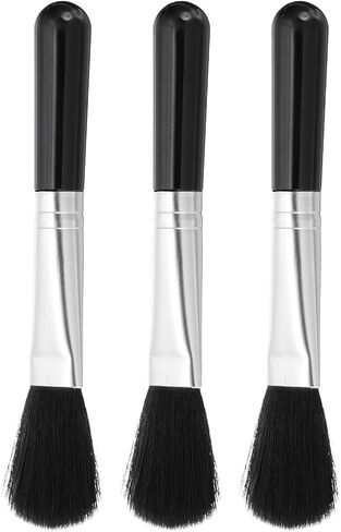 Camera Dusting Brush, Multifunction Cleaning Brush Keyboard Lens Pen Screen Lens Cleaner for Vinyl Records, LP Scan, SLR & Computer Screens,3 Pcs Black in Saudi Arabia