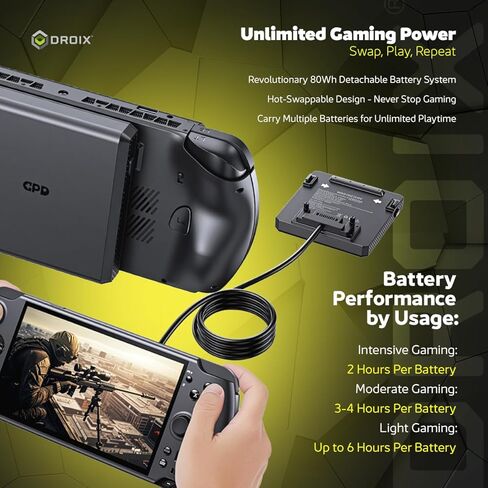 كمبيوتر الألعاب المحمول GPD Win 5 | ايه ام دي رايزن ايه اي ماكس+ رايزن 395 | ذاكرة وصول عشوائي LPDDR5X سعة 32 جيجابايت، ومحرك أقراص SSD سعة 2 تيرابايت | رسومات راديون 8060S | كمبيوتر محمول للألعاب والمحاكاة AAA in Kuwait