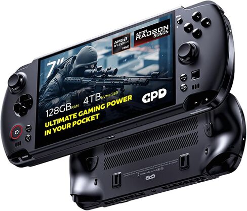 كمبيوتر الألعاب المحمول GPD Win 5 | ايه ام دي رايزن ايه اي ماكس+ رايزن 395 | ذاكرة وصول عشوائي LPDDR5X سعة 32 جيجابايت، ومحرك أقراص SSD سعة 2 تيرابايت | رسومات راديون 8060S | كمبيوتر محمول للألعاب والمحاكاة AAA in Kuwait