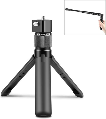 Insta 360 X4/X3 رصاصة الوقت مقبض ترايبود قبضة دوارة ل DJI Pocket 3/ Go pro، PULUZ سطح المكتب ترايبود حامل عمل كاميرا Selfie عصا in Saudi Arabia