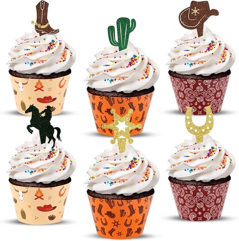 48 Pack Fire Truck Cupcake Toppers and Wrappers, Firefighter Fireman Party Cake Decoration for Firefighting Theme Birthday Party Baby Shower Supplies in Kuwait