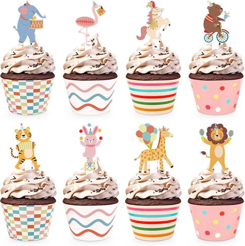 48 Pack Fire Truck Cupcake Toppers and Wrappers, Firefighter Fireman Party Cake Decoration for Firefighting Theme Birthday Party Baby Shower Supplies in Kuwait