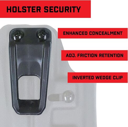 Crucial Concealment® - Universal Ambidextrous Light Holster for x300U/T (A and B) | Concealment Holster with Light | Adjustable Retention | IWB Holster Clip in Saudi Arabia