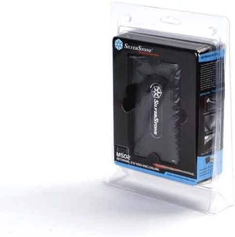 حاوية محرك الأقراص الصلبة Silverstone MS02B مقاس 2.5 بوصة USB 2.0 (أسود) in Saudi Arabia