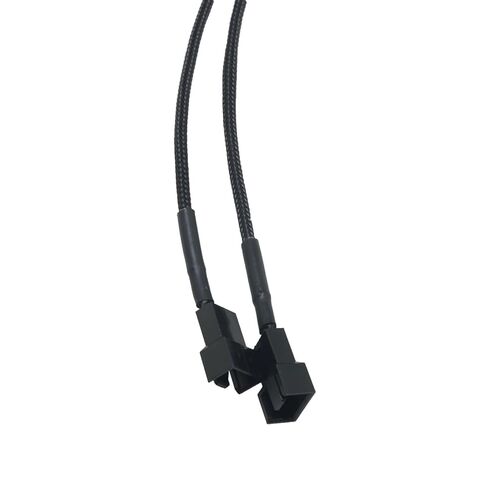 4PCS Black PC Fan Splitter 15 Pin SATA Connector Suitable for 3 or 4 Pin Motherboard/CPU Plug in Saudi Arabia