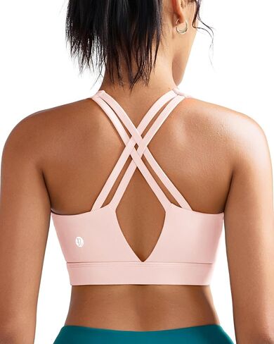 RUNNING GIRL Sports Bra for Women High Support, Molded Cup High Impact Sports Bras with Sewn in Pads Strappy Running Bra in Saudi Arabia