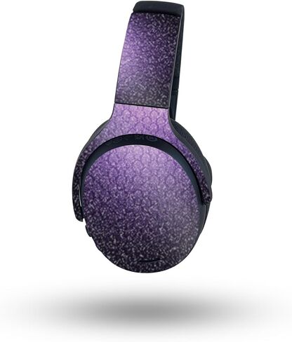 MightySkins Glossy Glitter Skin Compatible with Skullcandy Crusher ANC 2 - Antique Purple | Protective, Durable High-Gloss Glitter Finish | Easy to Apply in Saudi Arabia