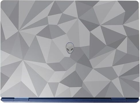 Laptop Skin Compatible with Alienware 16/16X Aurora (2025) - Two-Tone Hex - Premium 3M Vinyl Protective Wrap Decal Cover - Easy to Apply | Crafted in The USA by MightySkins in Saudi Arabia