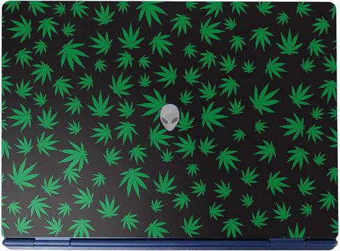 Laptop Skin Compatible with Alienware 16/16X Aurora (2025) - Two-Tone Hex - Premium 3M Vinyl Protective Wrap Decal Cover - Easy to Apply | Crafted in The USA by MightySkins in Saudi Arabia