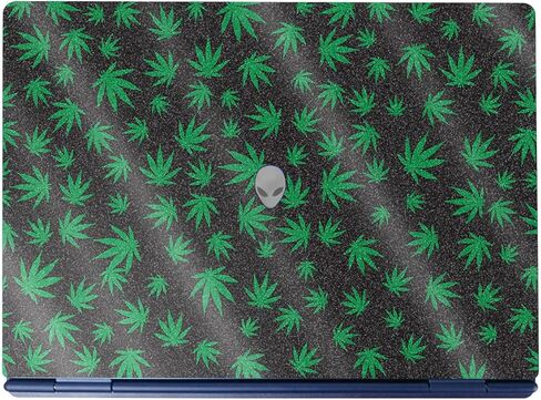 Laptop Skin Compatible with Alienware 16/16X Aurora (2025) - Two-Tone Hex - Premium 3M Vinyl Protective Wrap Decal Cover - Easy to Apply | Crafted in The USA by MightySkins in Saudi Arabia