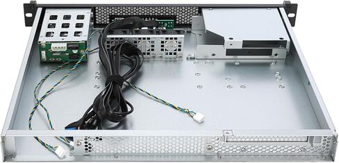 هيكل خادم 1U Rackmount، حافظة كمبيوتر صناعية مقاس 19 بوصة مع منافذ USB 3.0+2.0، hotswap 2 * 2.5 بوصة، أسود in Saudi Arabia
