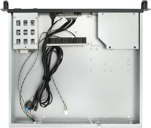 هيكل خادم 1U Rackmount، حافظة كمبيوتر صناعية مقاس 19 بوصة مع منافذ USB 3.0+2.0، hotswap 2 * 2.5 بوصة، أسود in Saudi Arabia