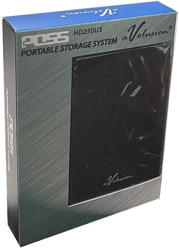 محرك الأقراص الصلبة الخارجي المحمول Avolusion® HD250U3 سعة 250 جيجابايت فائق النحافة USB 3.0 (تنسيق نظام التشغيل Mac) (أسود) - ضمان لمدة عامين in Saudi Arabia