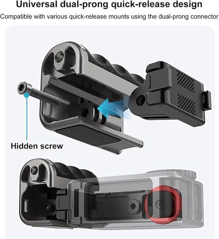 مجموعة مقبض المقبض لكاميرا DJI DJI Osmo Action 5 Pro/4/3 مع قفص، مجموعة مقبض تصوير معدني للشارع لكاميرا DJI Osmo Action 5 Pro/4/3، مع حامل محول مغناطيسي، حذاء بارد، زر الغالق in Saudi Arabia