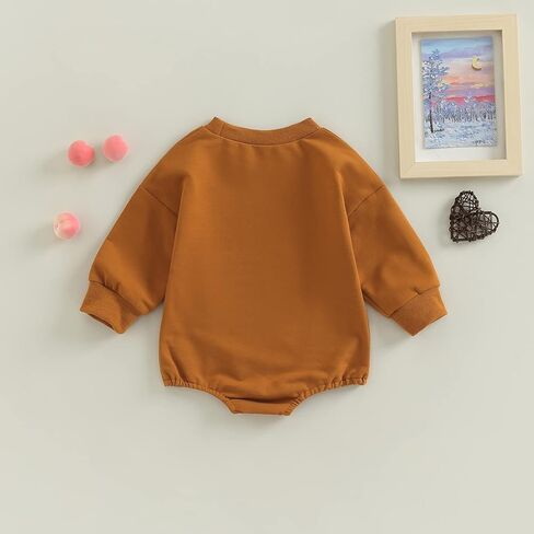 ZyHwShine Western Baby Outfit Newborn Boy Girl Cow Print Sweatshirt Romper Bodysuit Sweater Onesie Fall Winter Clothes in Saudi Arabia