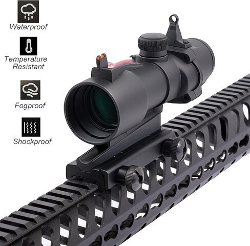 نطاق نقطة من الألياف الحمراء 4x32 مع نظام رؤية لـ Picatinny 20mm Rail Yotto 7.62 x 39 Laser Sight in Kuwait