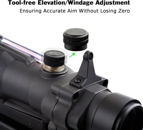 نطاق نقطة من الألياف الحمراء 4x32 مع نظام رؤية لـ Picatinny 20mm Rail Yotto 7.62 x 39 Laser Sight in Kuwait