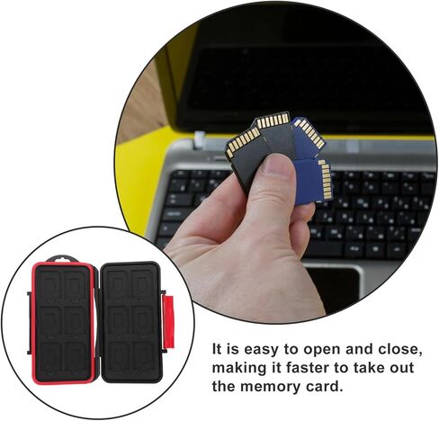 Memory Card Holder Case for Micro and Standard Capacity Cards Portable Waterproof Shockproof for Travel and Camera Accessories in Saudi Arabia