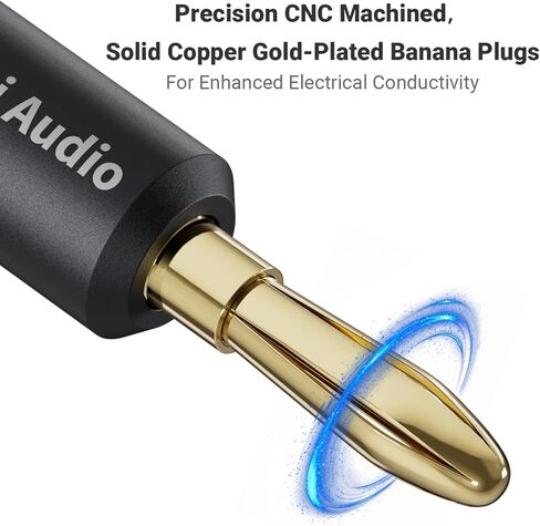 Fosi Audio Banana Plugs for Speaker Wire and Box X5 Phono Preamp for MM & MC Cartridge Turntable in Saudi Arabia