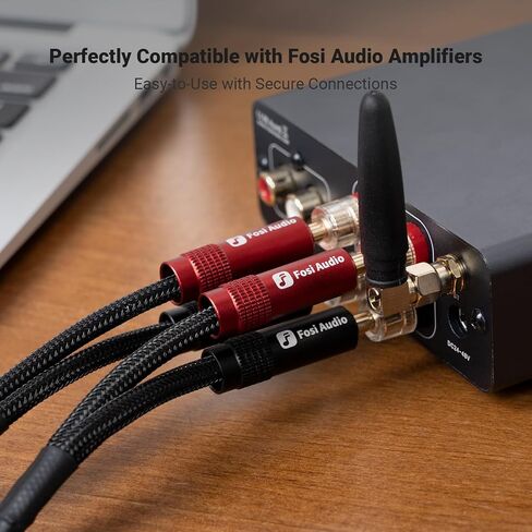 Fosi Audio Banana Plugs for Speaker Wire and Box X5 Phono Preamp for MM & MC Cartridge Turntable in Saudi Arabia