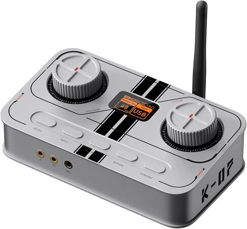 مضخم سماعة رأس Fosi Audio K7 DAC، محول صوت USB C رقمي إلى تناظري لمساحة العمل والألعاب PC PS5، مدخل بصري/محوري/بلوتوث aptX HD LL/ميكروفون، 3.5 مم/4.4 مم متوازن/مخرج RCA in Kuwait