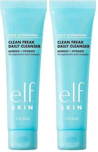 قزم. ترطيب الجلد المقدس! Clean Freak Daily Cleanser ، منظف جيل رطب لطيف ، مصنوع من حمض الهيالورونيك ، نباتي وخالي من القسوة ، 5.5 أوقية in Kuwait