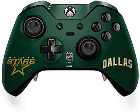 ملصق Skinit المخصص للألعاب متوافق مع وحدة تحكم Xbox One Elite - تصميم مرخص رسميًا من NHL Dallas Stars in Saudi Arabia