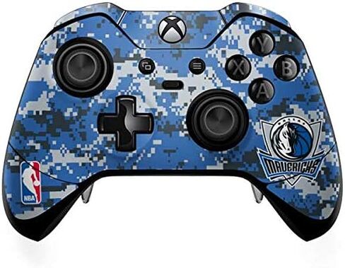 ملصق Skinit المخصص للألعاب متوافق مع وحدة تحكم Xbox One Elite - تصميم مرخص رسميًا من NBA Dallas Mavericks Digi Camo in Saudi Arabia