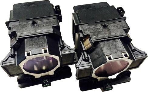 Jaspertronics™ Original ELP-LP82 Lamp & Housing TwinPack for Epson Projectors - Fits PE-Pro-Z10000UNL-DUAL, PE-Pro-Z11005NL, PE-Pro-Z9870UNL, V13H010L82 & More - 2 Units Per Pack with 1 Year Warranty in Saudi Arabia
