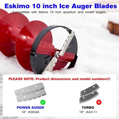 28345 Ice Auger Blades Replacement Eskimo Quantum and Rocket Power Ice Auger Bits,Eskimo Ice Auger Blade 10 inch in Saudi Arabia