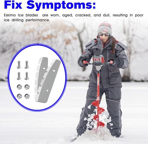 28345 Ice Auger Blades Replacement Eskimo Quantum and Rocket Power Ice Auger Bits,Eskimo Ice Auger Blade 10 inch in Saudi Arabia