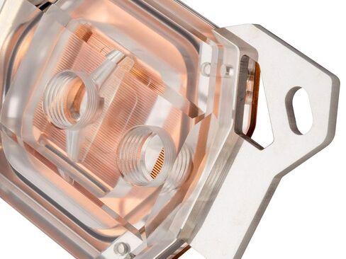 كتلة الماء الأساسية لوحدة المعالجة المركزية Watercool HEATKILLER IV (AMD، AM4 جاهزة)، تنظيف أكريل in Kuwait