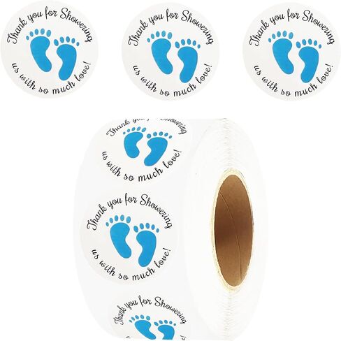 500pcs Thank You Baby Shower Stickers,1in Baby Shower Stickers (Girl) in Kuwait