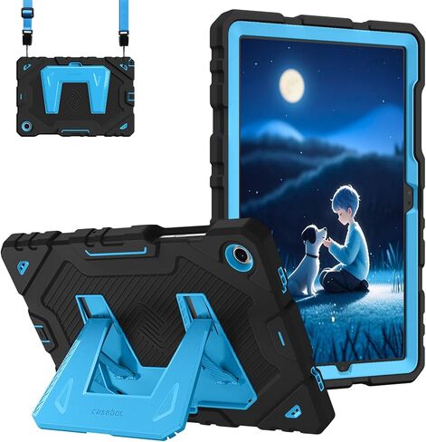 Fintie Kids Friendly Case for Samsung Galaxy Tab A11+ Plus 11 Inch 2025/ A9+ Plus 2023, Fully-Body Rugged Heavy Duty Shockproof Protective Case with Kickstand & Shoulder Strap, Purple in Saudi Arabia