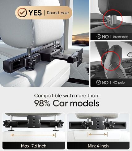 16" Car TV Headrest Monitor for Cars Back seat Universal Rear Entertainment System, Support Phone Wireless Mirror Link Touch Screen 4K,with WiFi/Bluetooth/HDMI/USB/Video Player (4G+64G(2*PCs)) in Saudi Arabia