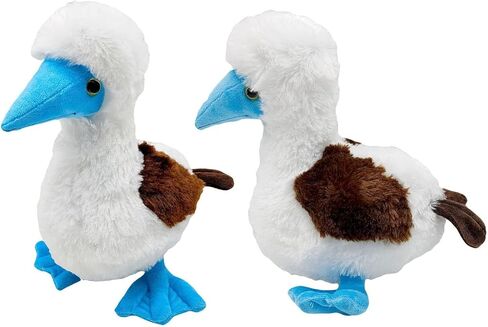 Tiny Heart Simulation Blue Footed Booby Plush Toy, 10.62inch Super Soft and Cute Blue Footed Booby Stuffed Animal Toys Fun Kids Gift Home Decor in Saudi Arabia