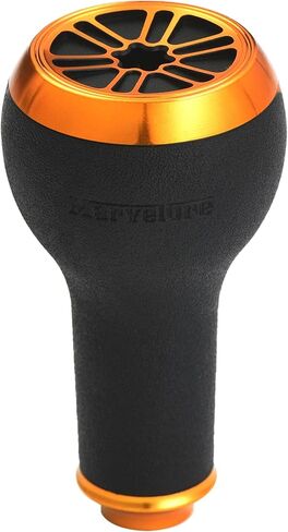 Non-Slip TPE Power Knob 1.1 inches (27 mm) Compatible for Shimano Stradic SLX, Daiwa Zillion Tatula Fuego, Spinning Baitcasting Reel (Black Silver) in Saudi Arabia