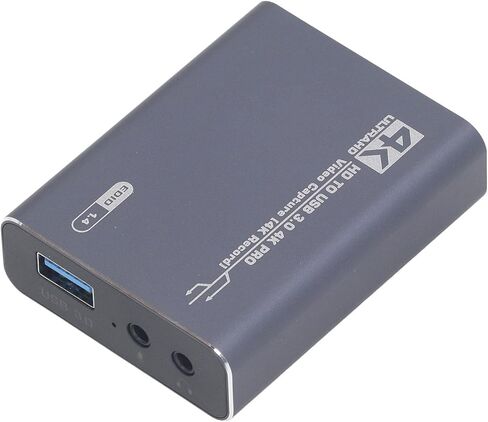 Dpofirs 4K Video Capture Card, Stable Performance Plug and Play Multimedia Interface USB HD Portable Latency Video Capture Card for Digital SLR for Console in Saudi Arabia