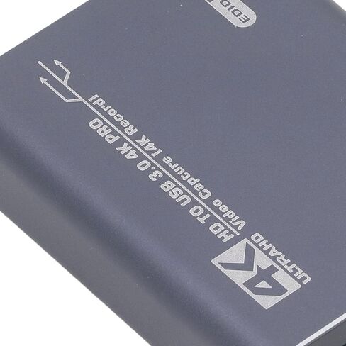Dpofirs 4K Video Capture Card, Stable Performance Plug and Play Multimedia Interface USB HD Portable Latency Video Capture Card for Digital SLR for Console in Saudi Arabia
