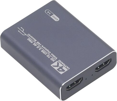 Dpofirs 4K Video Capture Card, Stable Performance Plug and Play Multimedia Interface USB HD Portable Latency Video Capture Card for Digital SLR for Console in Saudi Arabia