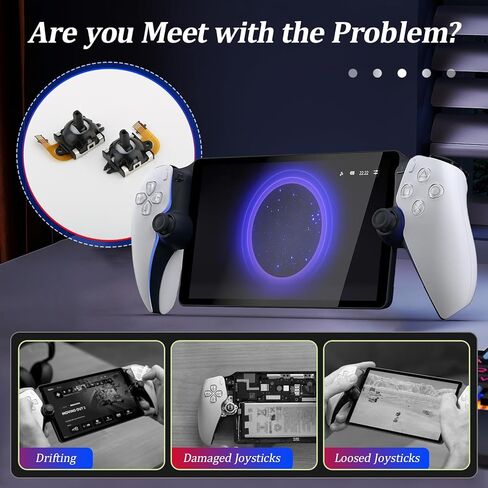 لاستبدال عصا التحكم لتأثير قاعة البوابة PS5 لبوابة PlayStation Portal PS Portal مستشعر تناظري ثلاثي الأبعاد عصا الإبهام المحمولة أدوات إصلاح الملحقات (عصا التحكم اليسرى واليمنى) in Kuwait
