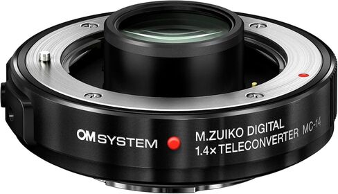 OM System M.Zuiko Digital 1.4X Teleconverter MC‑14 لـ M.Zuiko Digital ED 40-150 مم PRO F2.8 وOlympus M.Zuiko Digital ED 300 مم F4 PRO، أسود in Kuwait