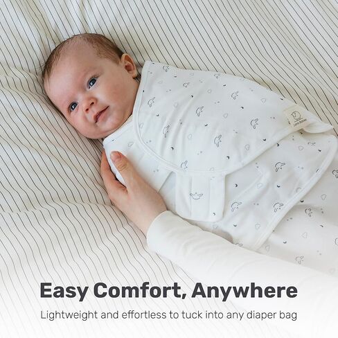 Snug Newborn Swaddle, Breathable & Premium Cotton Sleep Swaddle Blankets for Newborns with Adjustable Fit, Secure & Gentle on Delicate Skin, Adorable Patterns for Baby Boys & Girls in Kuwait