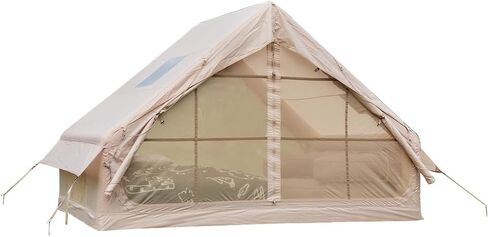 Inflatable Tents for Camping, Blow Up Tent with Hand Pump, Easy Setup 4 Season Inflatable Tent with Mesh & Chimney Window., Waterproof Oxford Air Tents for Camping 4/6/8/10/12 in Saudi Arabia