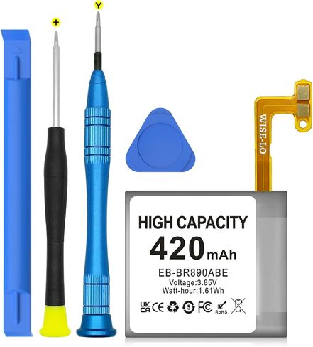 SHENMZ for Samsung Galaxy Watch 4 Battery Replacement - 420mAh Upgraded High Capacity Battery & Tool Kit for 44mm 46mm Models SM-R870/SM-R875/SM-R875U/SM-R890/SM-R895 in Saudi Arabia
