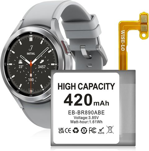 SHENMZ for Samsung Galaxy Watch 4 Battery Replacement - 420mAh Upgraded High Capacity Battery & Tool Kit for 44mm 46mm Models SM-R870/SM-R875/SM-R875U/SM-R890/SM-R895 in Saudi Arabia