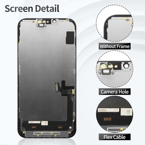 شاشة TFT لهاتف iPhone 14 Plus لهاتف iPhone 14 Plus محول رقمي LCD لهاتف iPhone 14 Plus مجموعة بديلة تعمل باللمس A2886 A2632 A2885 A2896 A2887 أسود in Saudi Arabia
