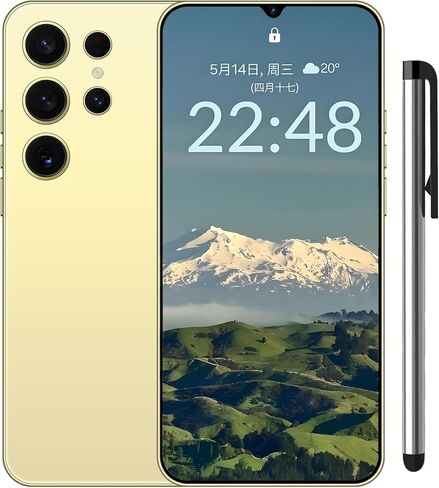 هاتف I24 Ultra غير مقفل بنظام Android 14، هاتف محمول ذكي ثماني النواة، شحن سريع لبطارية 6800 مللي أمبير في الساعة، شاشة 6.3 بوصة FHD+، 4 جيجابايت + 128 جيجابايت، كاميرا 72 ميجابكسل، هاتف ثنائي الشريحة/نظام تحديد المواقع/معرف الوجه (أرجواني) in Kuwait