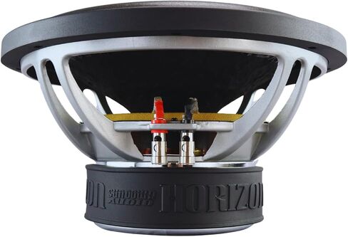 مضخم صوت Sundown Audio Horizon HZ-12 مقاس 12 بوصة - 750 وات RMS، ملف صوتي مزدوج 4 بوصات، 14 مم Xmax، إطار من الألومنيوم المصبوب، تبريد محرك بفتحات تهوية لأنظمة مضخم صوت السيارة عالية الأداء in Saudi Arabia